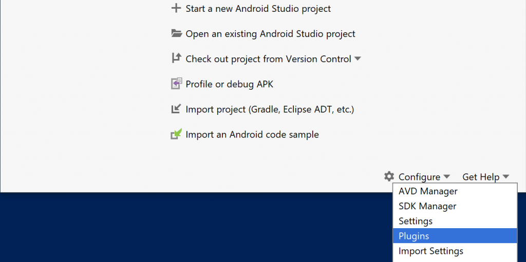 Configure Android Studio