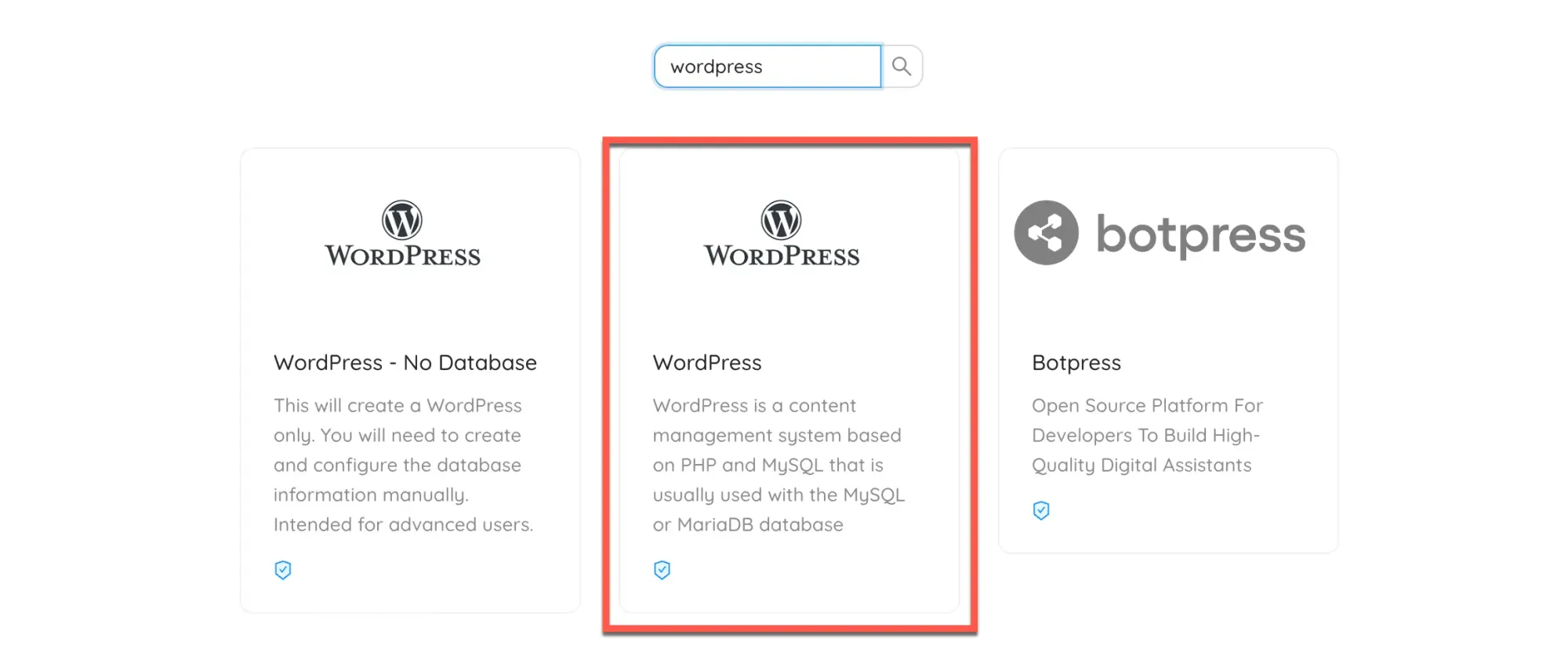 Install WordPress CapRover