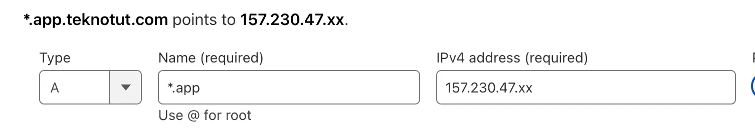 Setting DNS wildard di Cloudflare