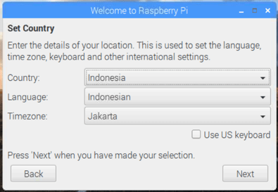 Setting Region, Bahasa dan Timezone